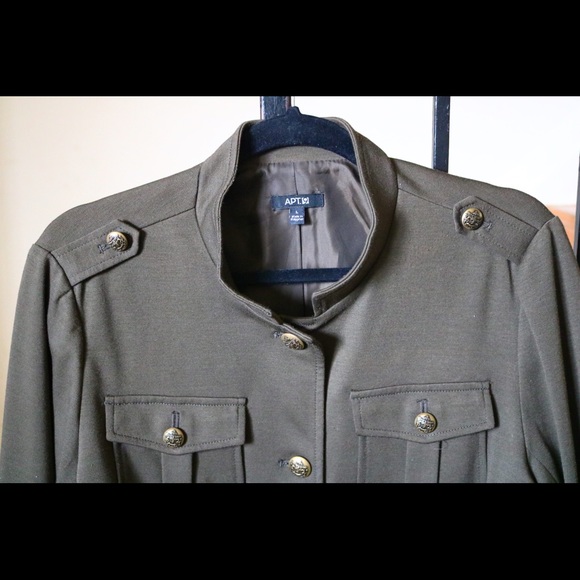 Apt 9 Army green jacket - Picture 3 of 8